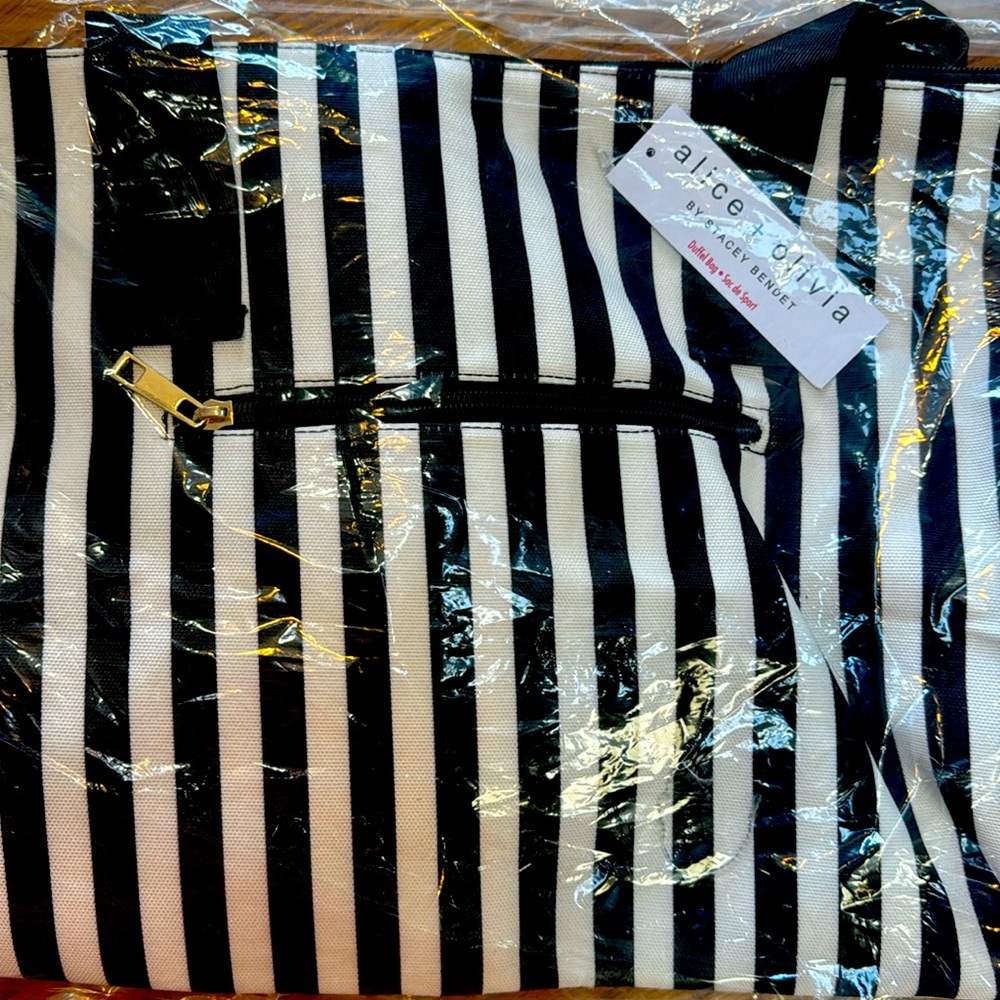 Alice+Olivia NWT canvas duffle bag